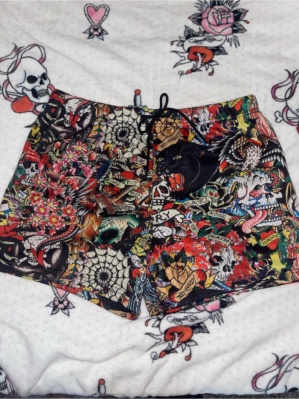 Ed Hardy Mesh Shorts Multicolor Men's Athletic